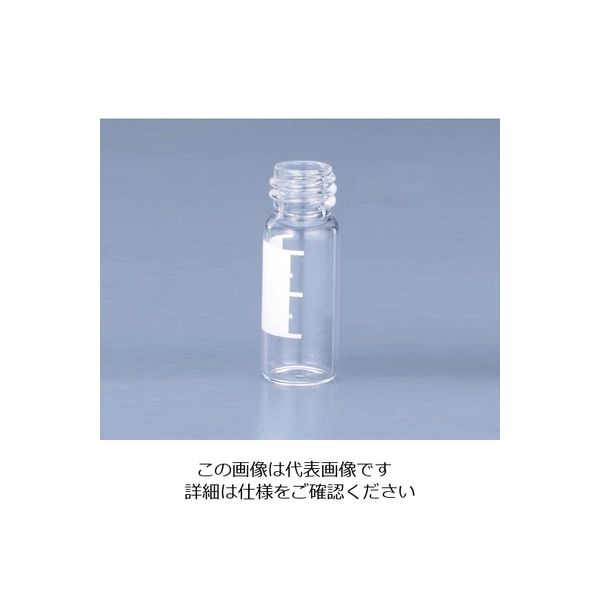 大阪ケミカル オートサンプラー用バイアル 2mL 透明・ラベル付きバイアルのみ 100本入 1-1389-02 1箱(100個)（直送品）