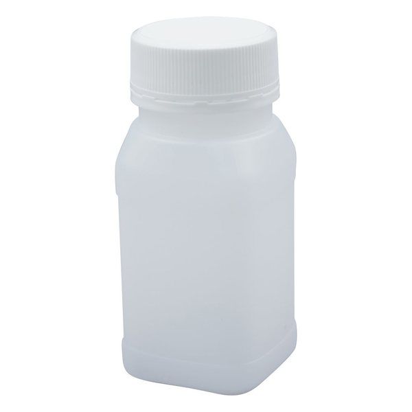 日本メデカルサイエンス セキュリティーボトル 角型 100mL 1箱(100本入) 1-1547-02 1箱(100本)（直送品）