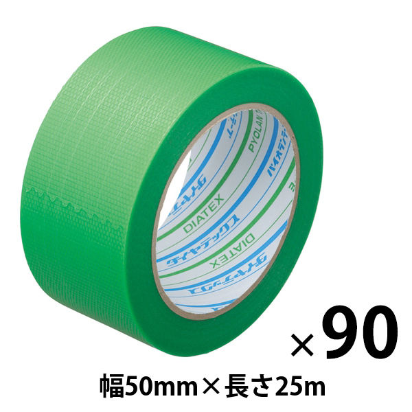 【養生テープ】ダイヤテックス パイオランテープ Y-09-GR 塗装・建築養生用 グリーン 幅50mm×長さ25m 1セット（90巻入）