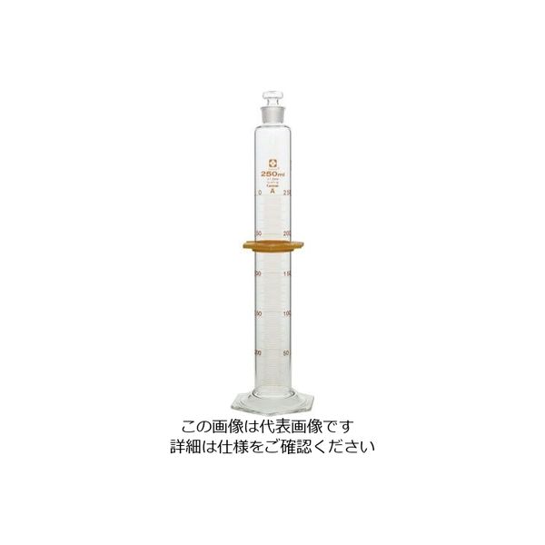 柴田科学 有栓メスシリンダー カスタムA 250mL 1個 1-1960-08（直送品）