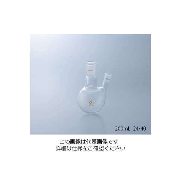 クライミング 共通摺合二つ口フラスコ 500mL 0078-07-10 1個 1-4329-03（直送品）