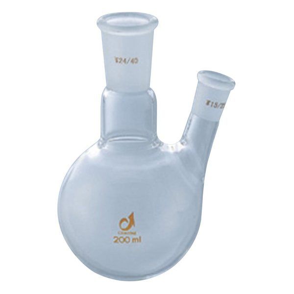 クライミング 共通摺合二つ口フラスコ 200mL CL0078-03-10 1個 1-4329-01（直送品）