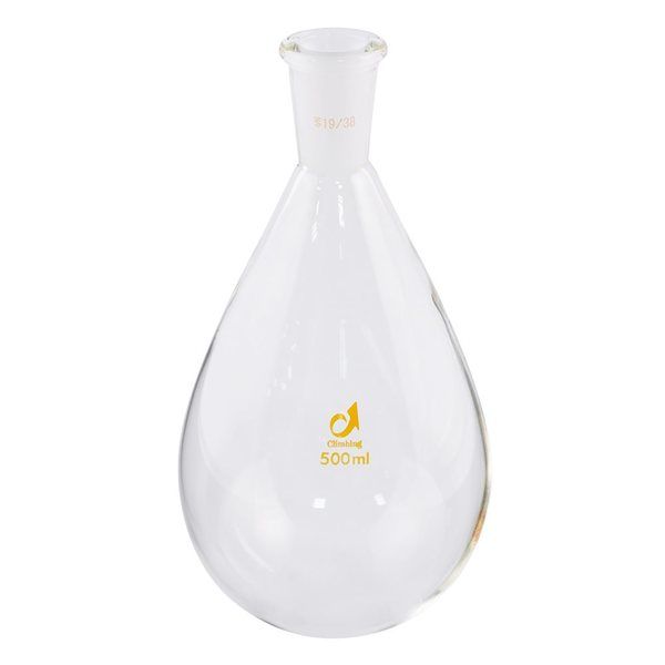 クライミング 共通摺合茄子型フラスコ 500mL TS19/38 CL0090-07-30 1個 1-4363-07（直送品）