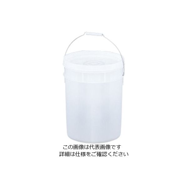 アズワン HDPE密閉タンク 白 20L HD-20シロ 1個 1-4619-01（直送品）
