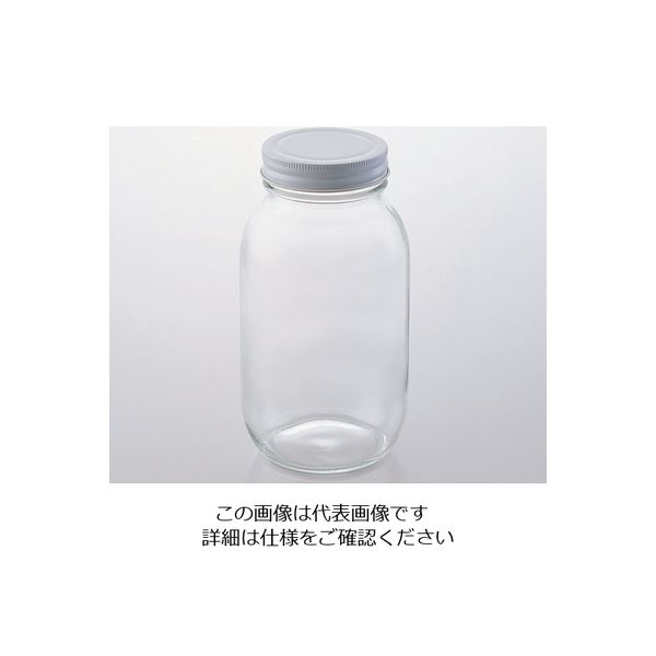 アズワン 広口ガラスボトル 484.5mL キャップ別 30本入 1箱（30個） 1-4984-01（直送品）