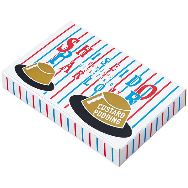 資生堂パーラー カスタードプリン カスタードプリン 1箱（6個入）  伊勢丹の紙袋付き 手土産ギフト　洋菓子