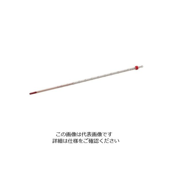 佐藤計量器製作所 赤液棒状温度計 ー5~105°C 0120-00 1個 1-610-12（直送品）
