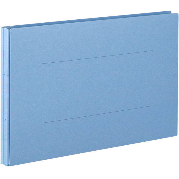 アスクル 背幅伸縮ファイルPPラミネートタイプ A4E ブルー 89995 1袋（10冊入）  オリジナル