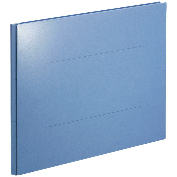 アスクル 背幅伸縮ファイルPPラミネートタイプ A3E ブルー 89985 1箱（50冊）  オリジナル