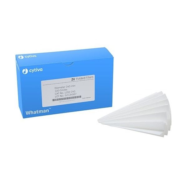 定性濾紙 円形 グレード2V 24.0cm 1箱(100枚入) 1202-240 1箱(100枚)（直送品）