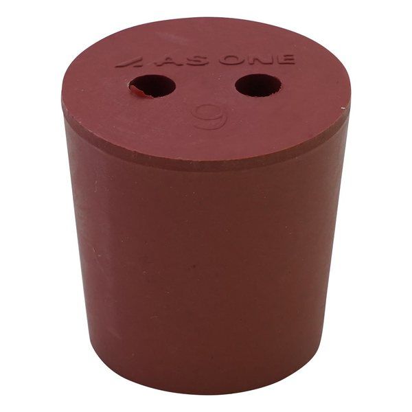 アズワン 穴付き赤ゴム栓 1個入 9ゴウ 1個 1-7649-02（直送品）