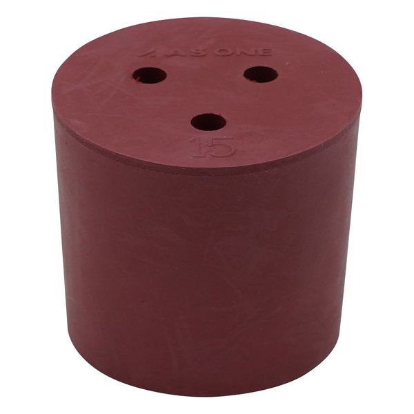 アズワン 穴付き赤ゴム栓 1個入 15ゴウ 1個 1-7649-08（直送品）