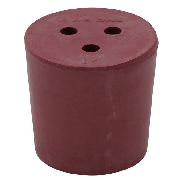 アズワン 穴付き赤ゴム栓 1個入 12ゴウ 1個 1-7649-05（直送品）