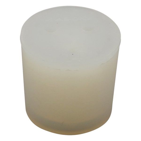 アズワン 穴付きシリコン栓 1個入 14ゴウ 1個 1-7650-07（直送品）