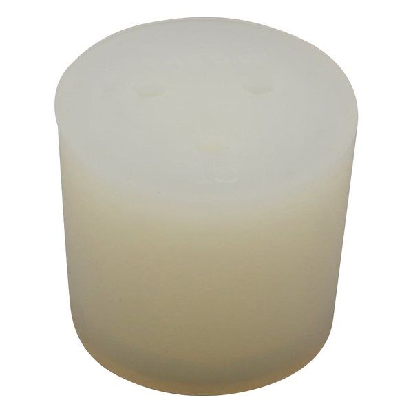 アズワン 穴付きシリコン栓 1個入 15ゴウ 1個 1-7650-08（直送品）