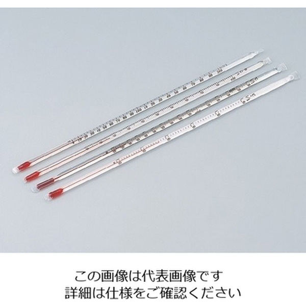 日本計量器工業 フッ素樹脂被膜温度計 ０～２００℃ アルコール JC-2219