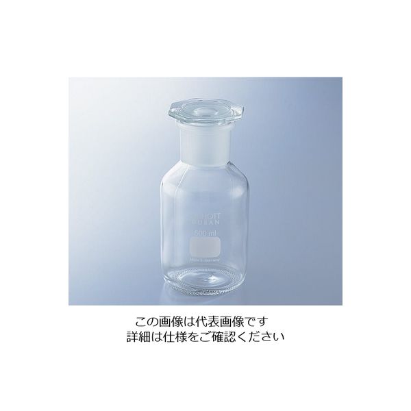 DWK Life Sciences 試薬瓶（広口・栓付き）（デュラン（R）） 白 50mL 211851707 1本 1-8398-01（直送品）