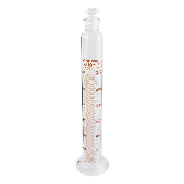 アズワン 有栓メスシリンダー 300mL 1-8563-09 1個（直送品）