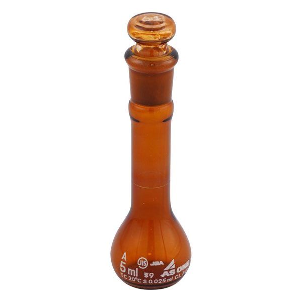 アズワン メスフラスコ 茶 5mL 1-8564-21 1個（直送品）
