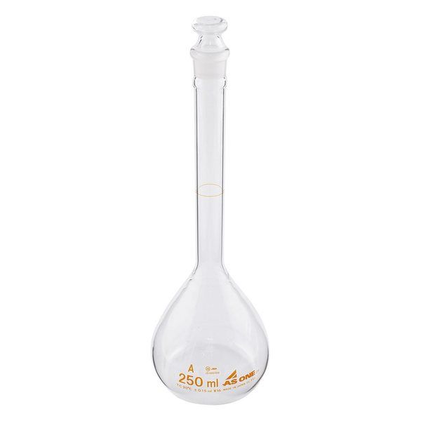 アズワン メスフラスコ 白 250mL 1-8564-08 1個（直送品）