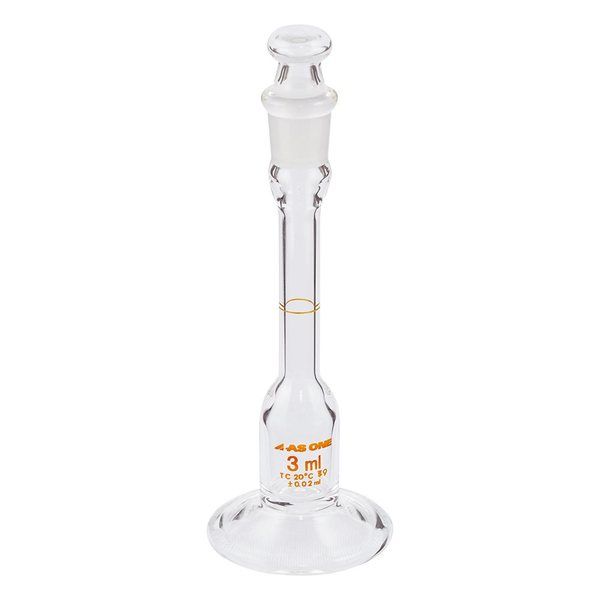 アズワン 台付メスフラスコ 白 3mL 1-8582-03 1個（直送品）