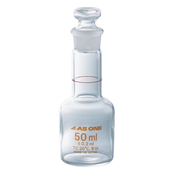 アズワン メスフラスコボトルタイプ 50mL 1-8583-04 1個（直送品）