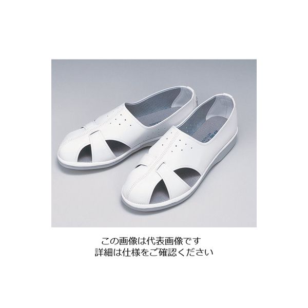ミツウマ 静電シューズ エレクリヤー(R) 白 S P-01N 1足 1-8702-01（直送品）