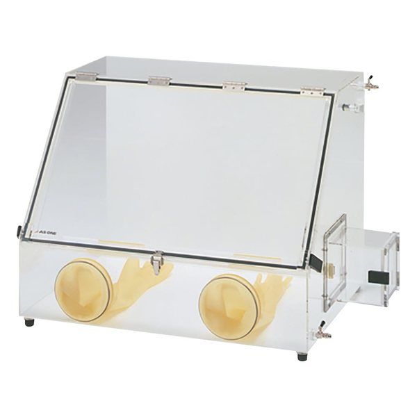 アズワン グローブボックス(ワイド800シリーズ)PMMA(アクリル) AS-800P 1台 1-9046-01（直送品）