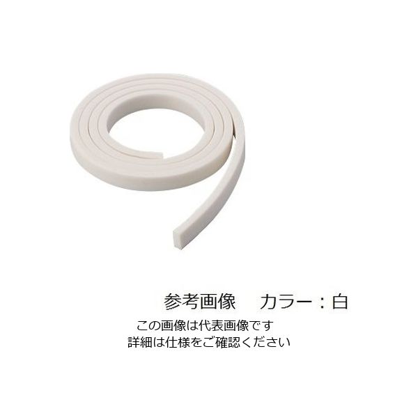 トモヱゴム シリコンスポンジ 白 5mm×20mm 1-9674-02 1m（直送品）