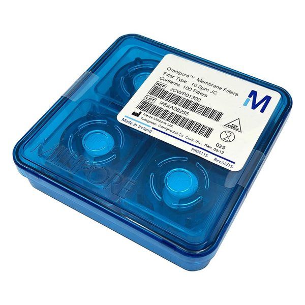 メルク オムニポアTM メンブレン(水系、溶媒系両用) 10μm×φ13mm 100枚入 JCWP01300 1箱(100枚)（直送品）