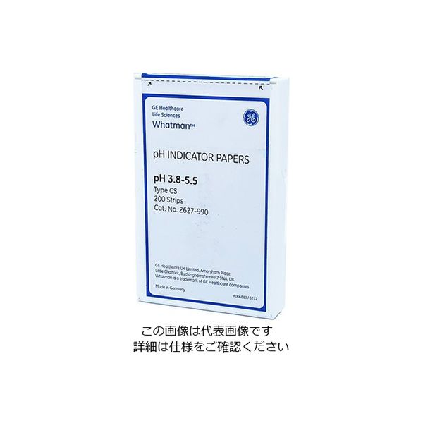 グローバルライフサイエンステクノロジーズジャパン pH試験紙 ストリップ入 CS3.8-5.5 2627-990 2-341-04（直送品）
