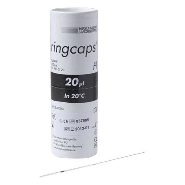 アズワン EMマイスターリングキャップス 20μL 1目盛 250本入り 9600120 1個(250本) 2-454-04（直送品）