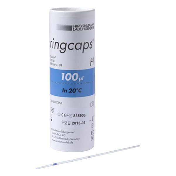 アズワン EMマイスターリングキャップス 100μL 1目盛 250本入り 9600199 1個(250本) 2-454-09（直送品）