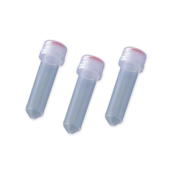アズワン スクリューキャップチューブ 丸底 目盛無し 2mL 1箱(50個×10袋入) T335-7STP 1箱(500個)（直送品）