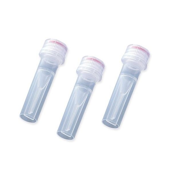 アズワン スクリューキャップチューブ 自立型 目盛無し 0.5mL 1箱(50個×10袋入) T335-2STP 1箱(500個)（直送品）