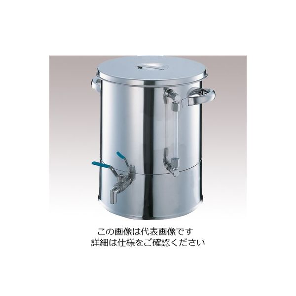 アズワン ボールバルブ付タンク(液面計付き) 25L 2-8131-01 1個（直送品）