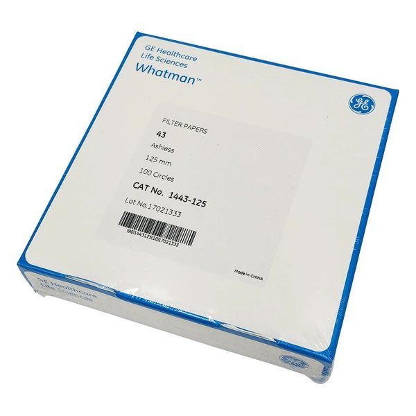 グローバルライフサイエンステクノロジーズジャパン 定量円形濾紙 No.43 12.5cm 100枚入 1443-125 1箱(100枚)（直送品）