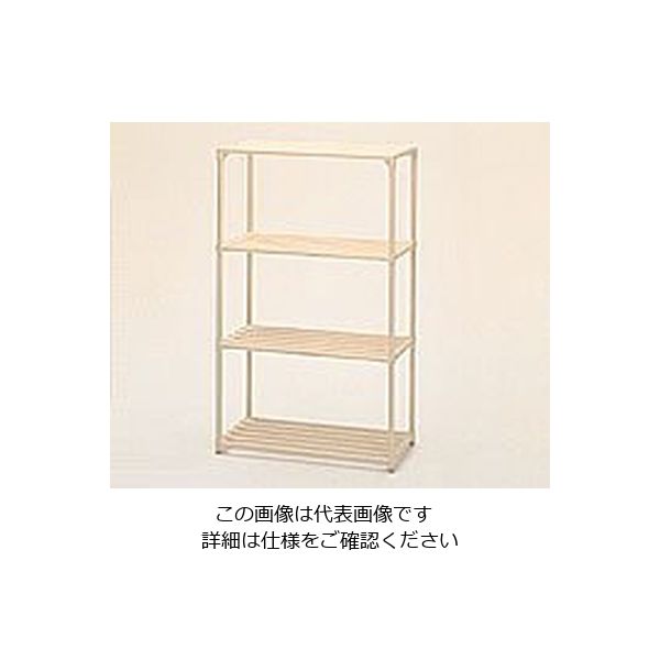 アズワン ポールシェルフ 間口1200mm 4段 3-297-01 1台(1個)（直送品）