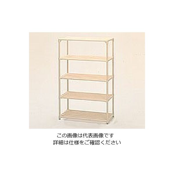 アズワン ポールシェルフ 間口1500mm 5段 3-298-03 1台(1個)（直送品）