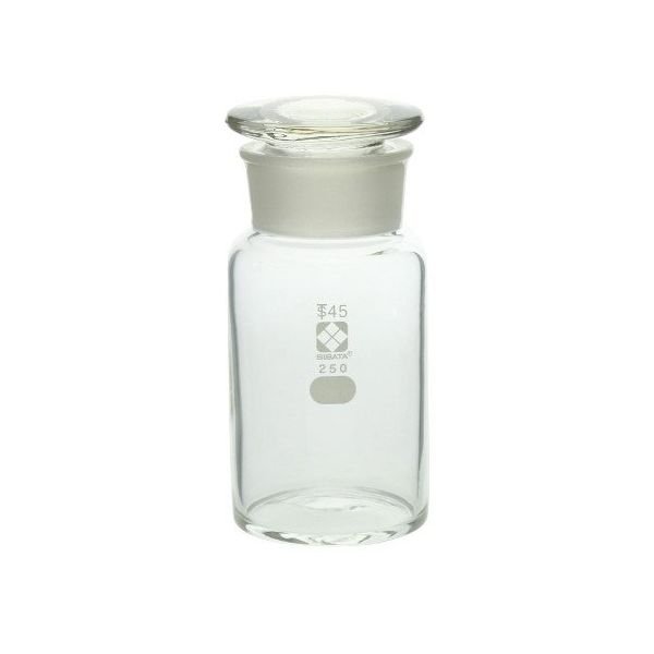 アズワン 共通摺合わせ広口試薬瓶 白色 250mL 4-5031-04 1本（直送品）