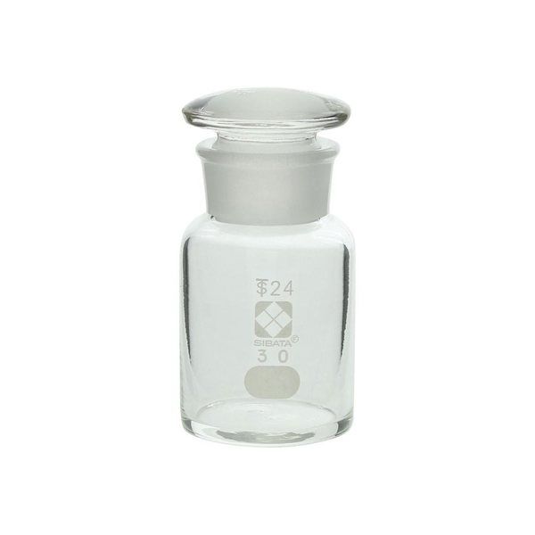 アズワン 共通摺合わせ広口試薬瓶 白色 30mL 4-5031-01 1本（直送品）