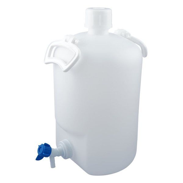 アズワン ハンディーボトル活栓付 10L 細口コック付 4-5333-01 1本(1個)（直送品）