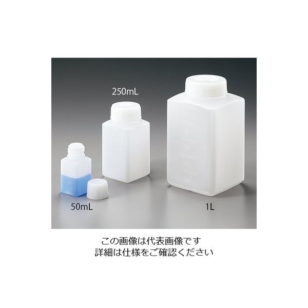 アズワン アイボーイ PE角瓶 500mL 50本 5-003-54 1箱(50本)（直送品）