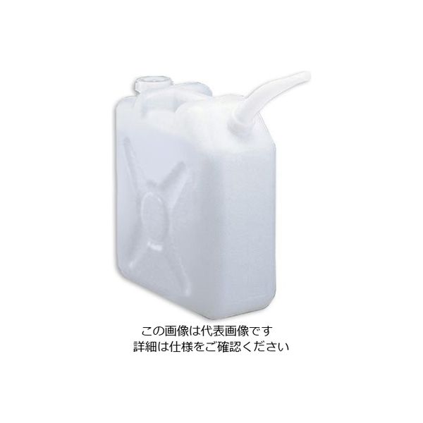 三宝化成 角型瓶(ノズル付 HDPE製) 20L 5-037-03 1個（直送品）
