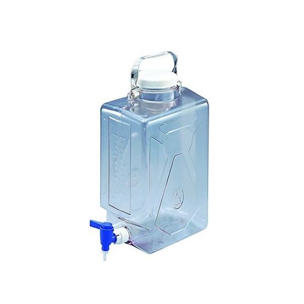 サーモフィッシャーサイエンティフィック ナルゲン透明活栓付角型瓶2322 9L 2322-0020JP 1本 5-058-01（直送品）