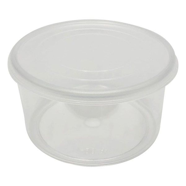 アズワン 丸型V式容器(スチロール製) 6個入 φ99.5×φ94×57mm 5-067-29 1箱(6個)（直送品）