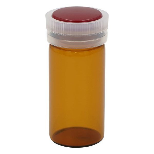 マルエム サンプル管瓶 褐色 14mL No.4 1本 5-097-06（直送品）
