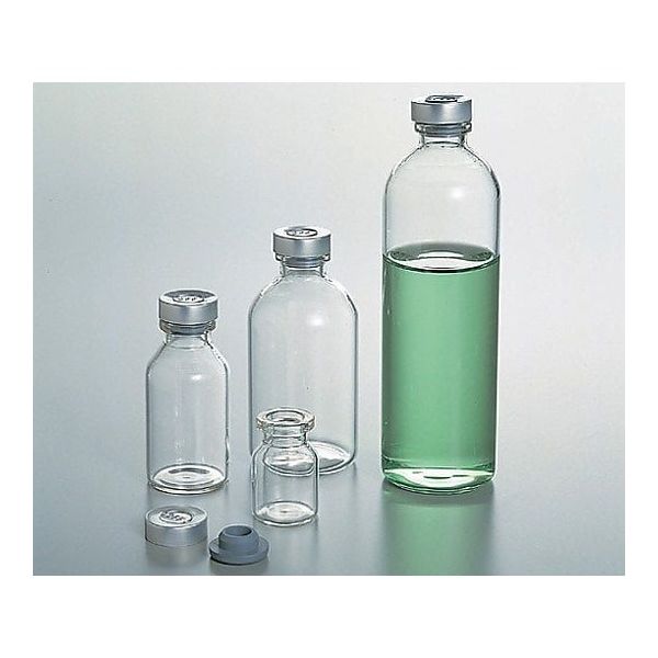 マルエム バイアル瓶 15mL 透明 50本入 No.4 1箱(50個) 5-111-04（直送品）