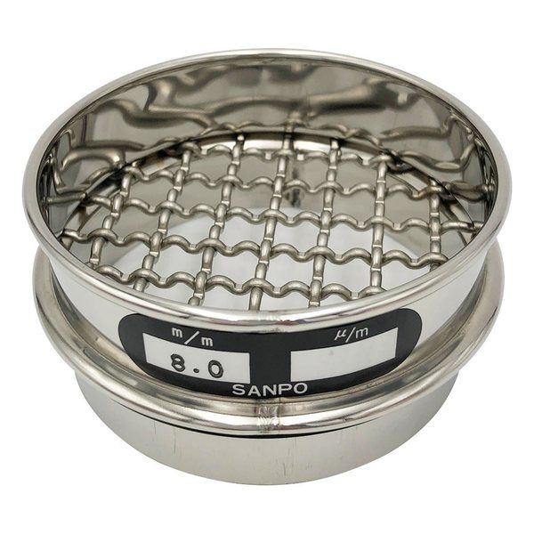 サンポー ステンレスふるい φ75×20mm 8.0mm 5-3294-17 1個（直送品）