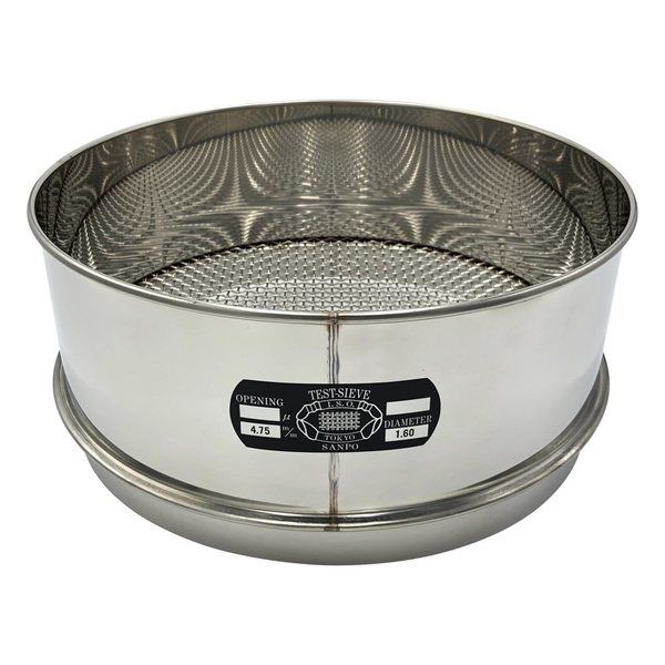 サンポー ステンレスふるい φ300×100mm 4.75mm 5-3295-20 1個（直送品）